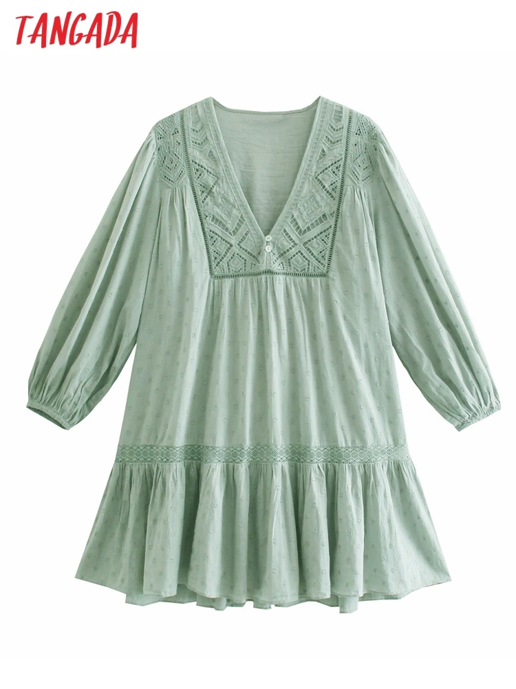 

Женское пляжное платье с цветочным принтом, коротким рукавом-фонариком