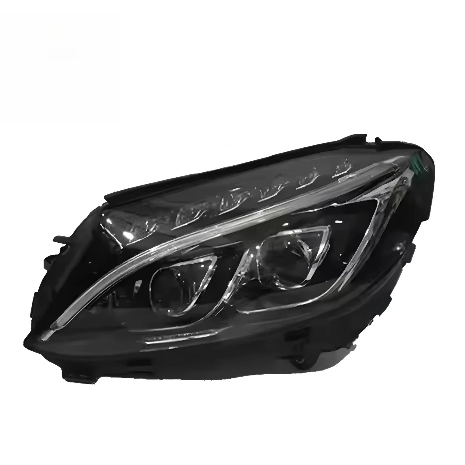 Фото Светодиодные фары для Mercedes-Benz C-CLASS C180 C200 C260 C300 W205, высококачественные, с двойной линзой, LED, 12В, автомобильные аксессуары №2