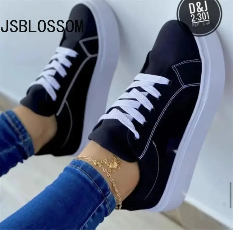 

Женские кроссовки на платформе, Белые Повседневные кроссовки на весну, 2023