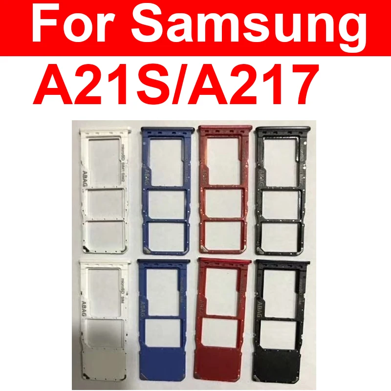 

Лоток для SIM-карты Samsung A21S A217F A217M A217N, адаптер для Sim-карты с двумя Sim-картами, кардридер для Micro SIM-карт, держатель, запасные части