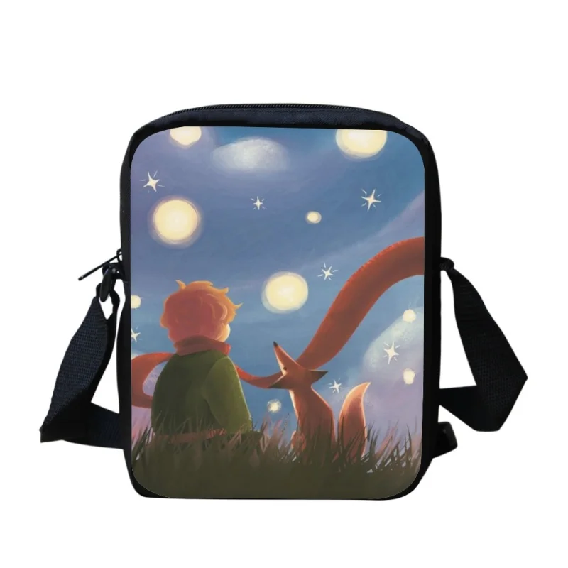 Le Petit Prince Print Diagonal Bag Shopping Travel Shoulder Diagonal Kids Boy Fantasy Mini Cross-body Shoulder Bag