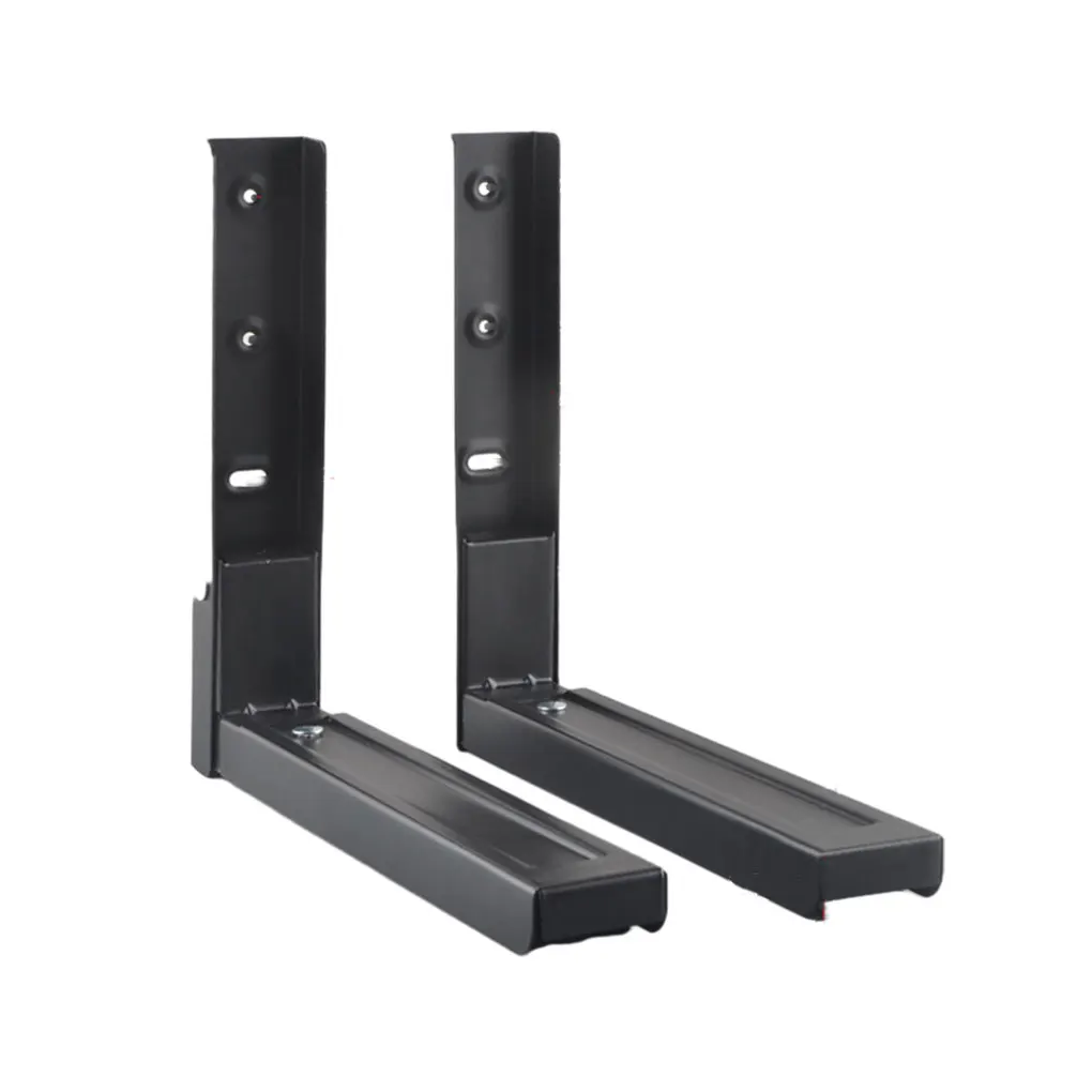 

2x Foldable Microwave Oven Bracket Space-Saving And Easy To Hang Microwave Oven Wall-Mounted Bracket