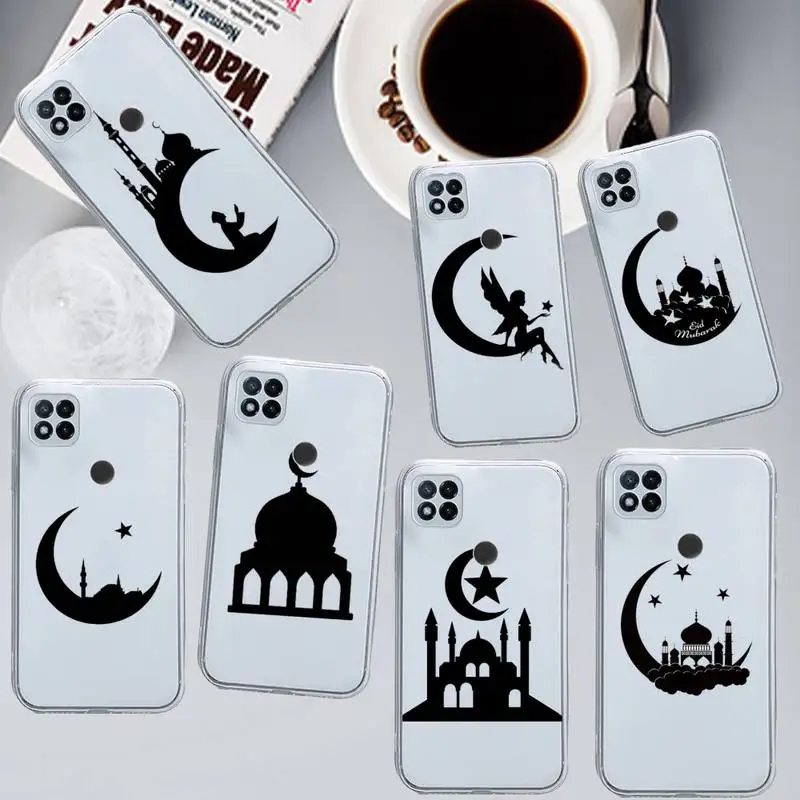 

Muslim mosque Moon Islam Phone Case Transparent for Xiaomi redmi note x f poco 10 11 9 7 8 3 i t s pro cover shell coque