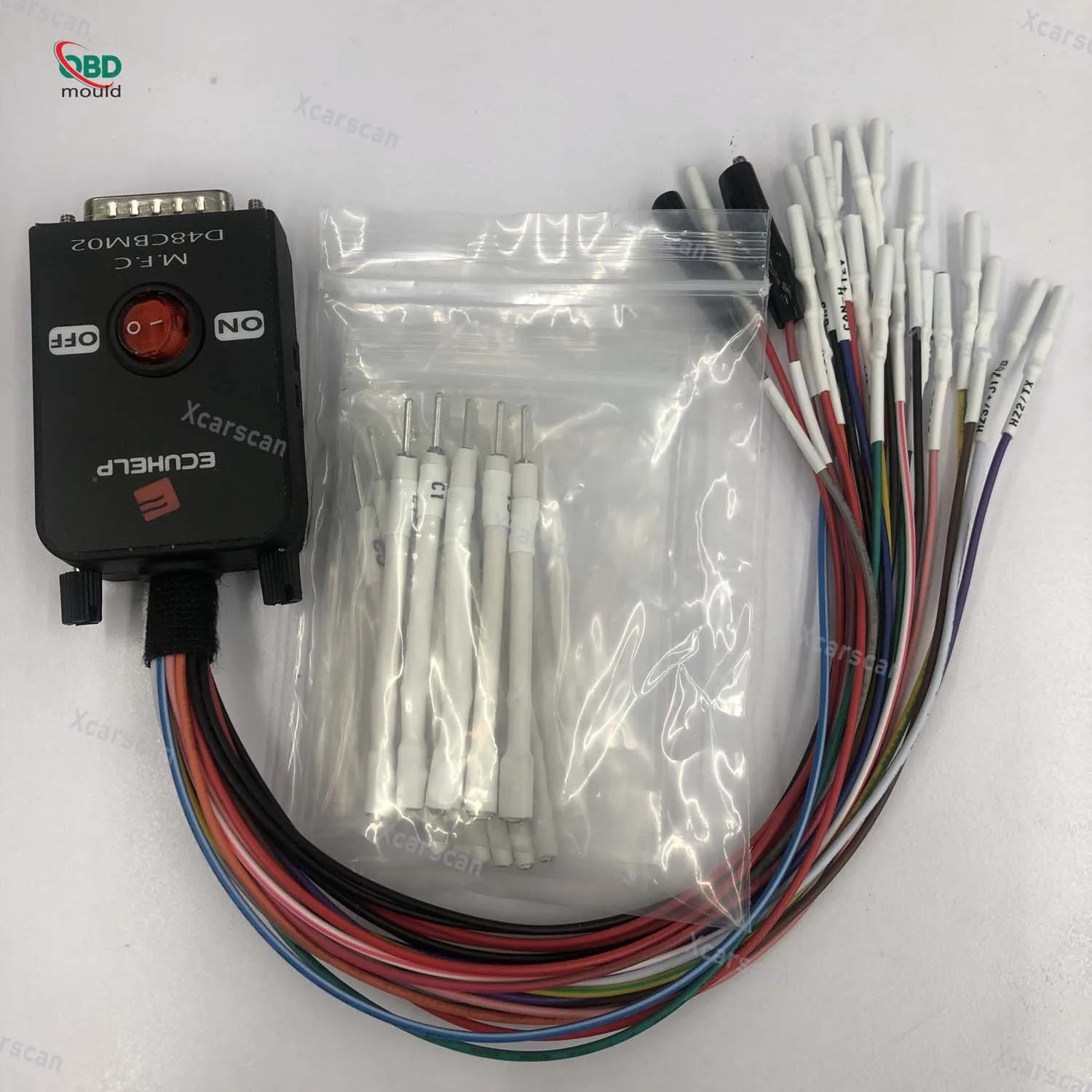 Фото Кабель-переходник ECUHELP KT200II для программатора ECUHELP KT200 KT200II OBD2 для автомобилей и грузовиков через OBD / на столе для программирования / в режиме загрузки JTAG №1