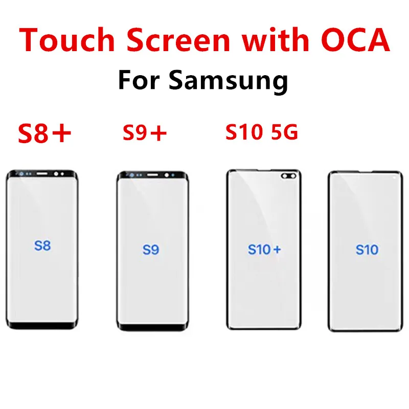 Фото Внешний экран S9Plus для Samsung Galaxy S10 5G S9 Plus S8 G977 G973 G975 Передняя сенсорная панель ЖК-дисплея Запчасти для ремонта + OCA №1