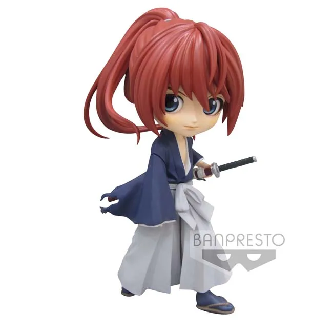 

В наличии Rurouni Kenshin Himura Kenshin Японские Аниме фигурки на периферии Q версия орнаментная Модель ПВХ изображения коллекционные игрушки
