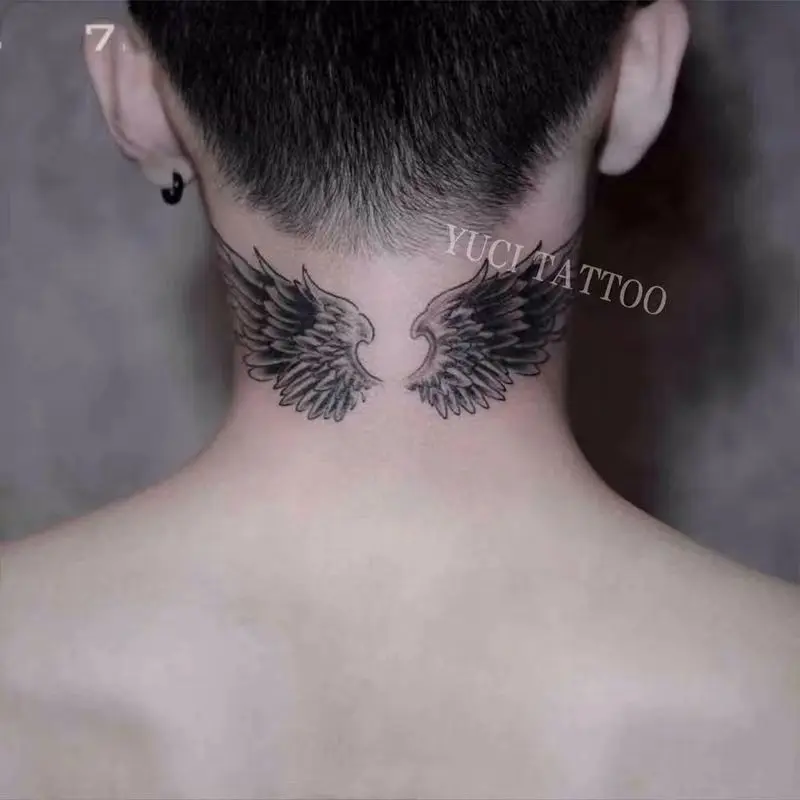 1 шт. темно-черная голова оленя водостойкие татуировки наклейки мужской