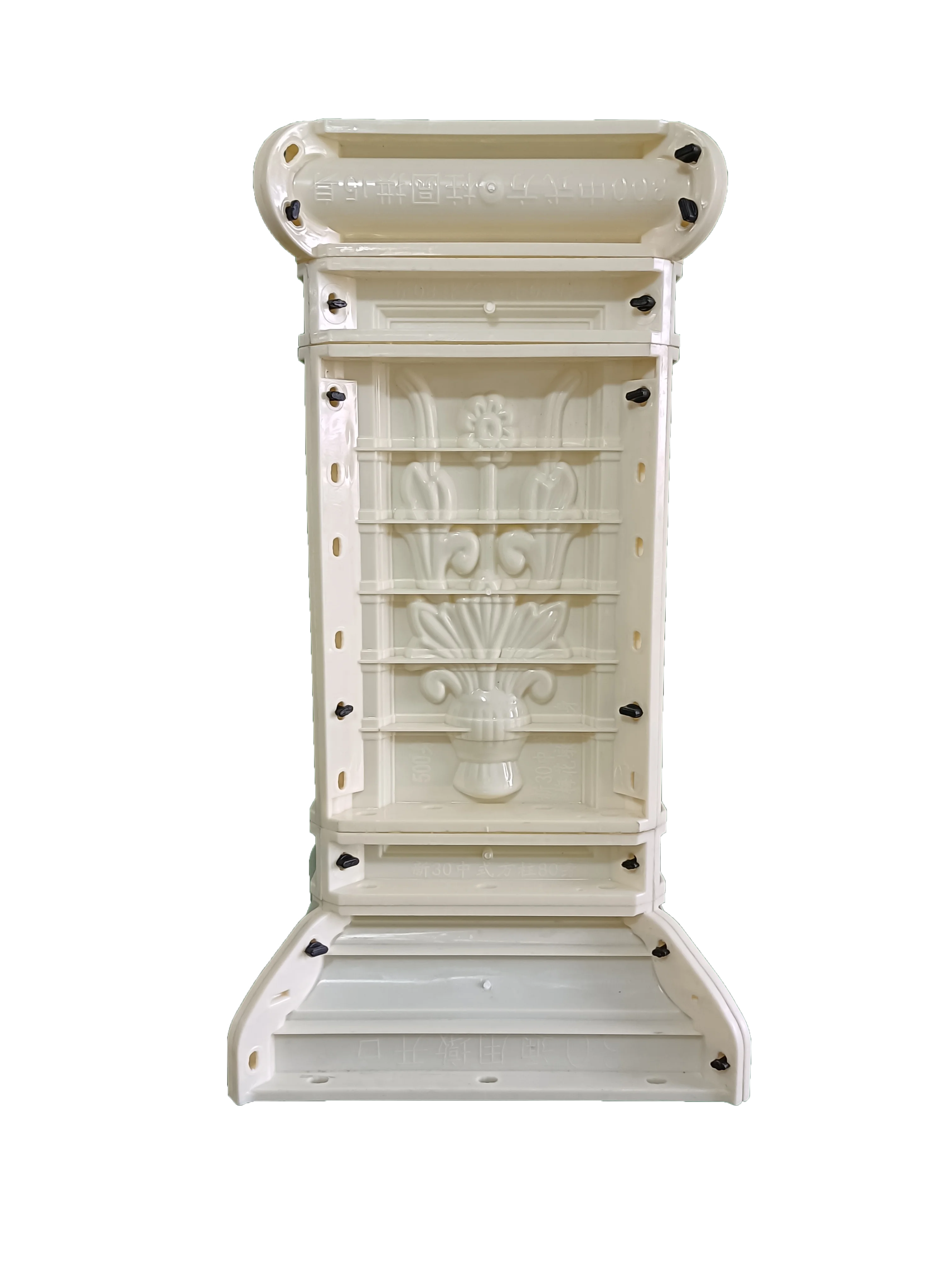 30cm/11.81in Square Column Pier Mold Cement Square Pier Roman Column Balcony pier Railing European Model Decoration