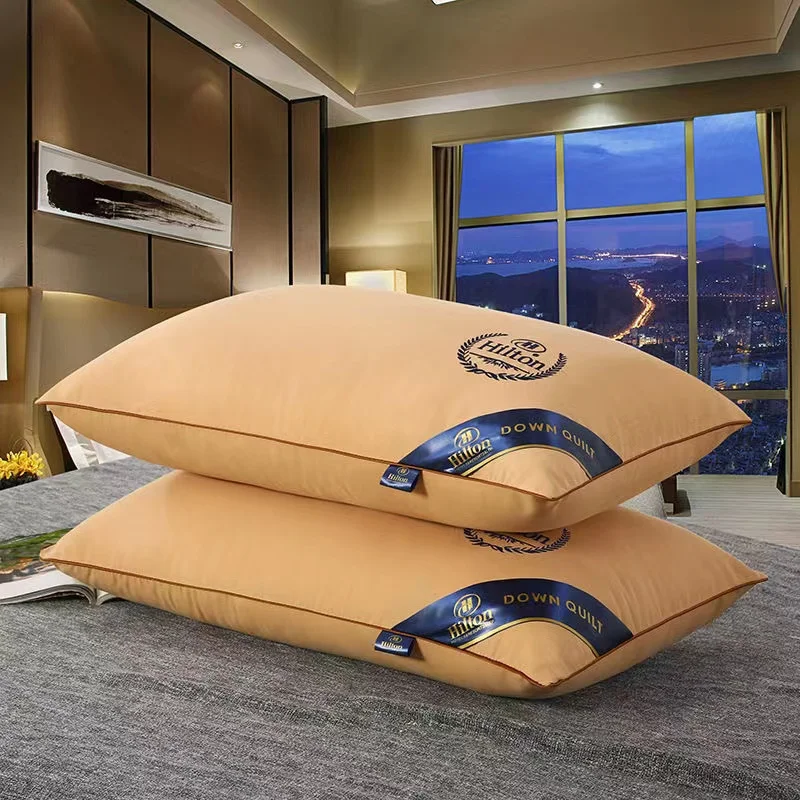 100% хлопок Hilton однотонная высококачественная вышитая подушка пятизвездочный