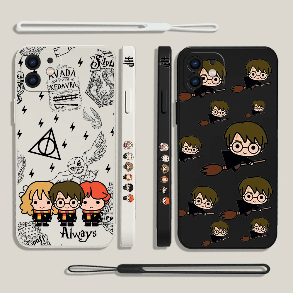 

Cartoon Series Harry Potters Ron Phone Case For Samsung A53 A50 A12 A52 A51 A72 A71 A81 A91 A32 A22 A30 4G 5G with Hand Strap
