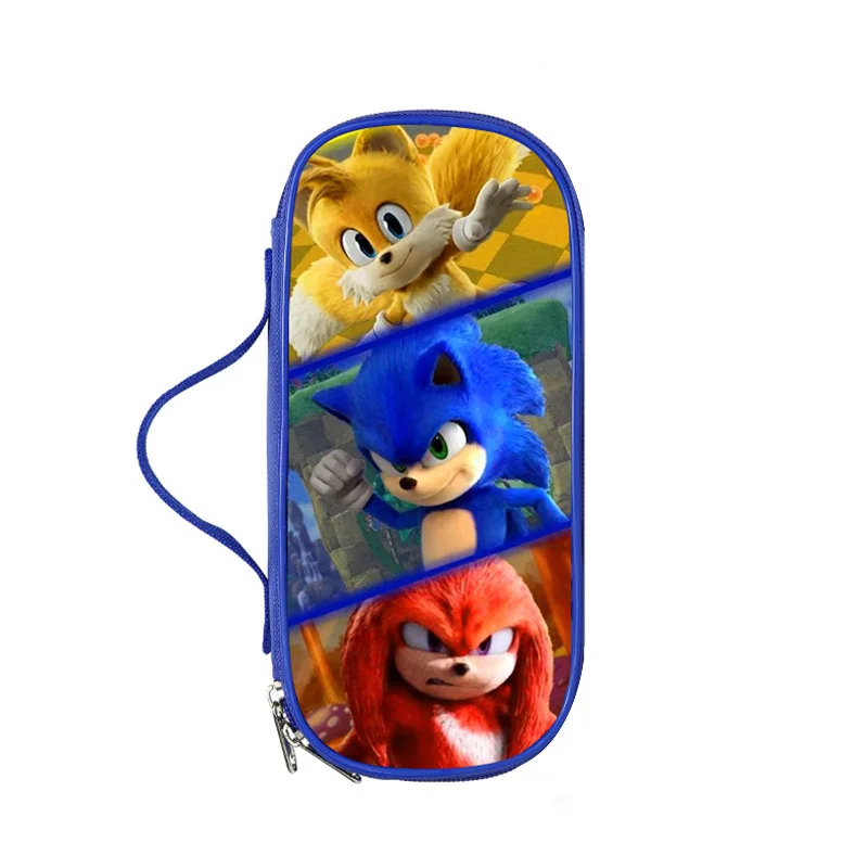 

Sonic Cartoon Character Pencil Case for Primary and Secondary School Students Pencil Case Storage Pen Bag 3D Printing 2023