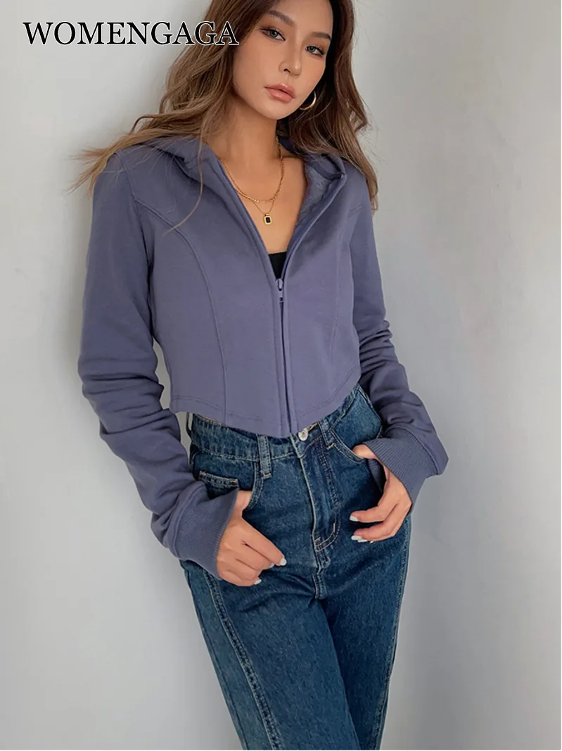 

Женский свитшот с завышенной талией и длинным рукавом, KO1D