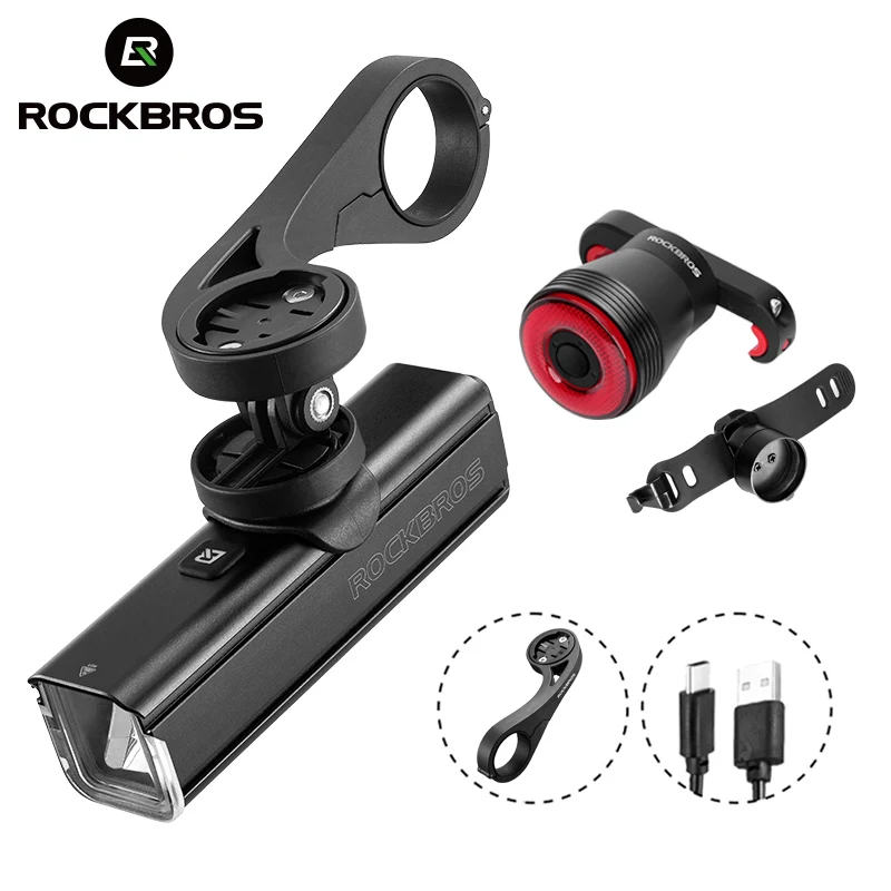 

ROCKBROS Bike Light 1000LM Type-C Charging MTB Road Cycling Highlight Bike Light Front Lamp 4500mAh IPX6 Bicycle Accessories