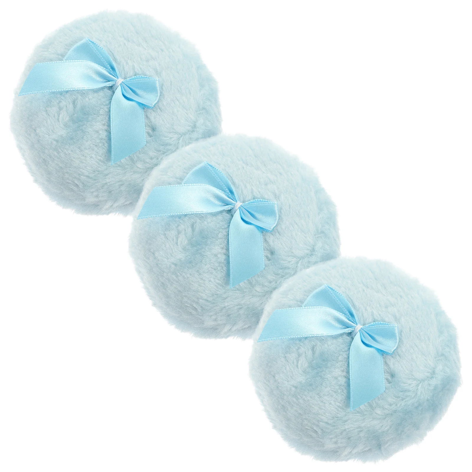 

Puff Body Baby Refreshing Plush Round Face Makeup Mineral Flocking Dusting Scented Soft Fuzzy Puffs Fluffy Loose After Bath