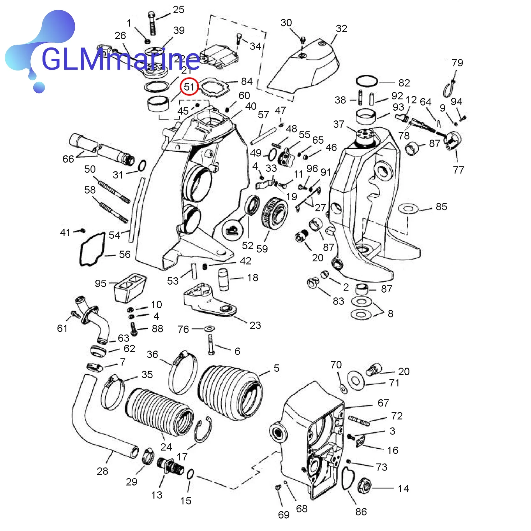 Фото 2 шт. сальник 3852548   Для Volvo Penta подвесной двигатель SX-C TSK SX-S SX-M серии XDP-B замена двигателя 18-8349 86560 №2