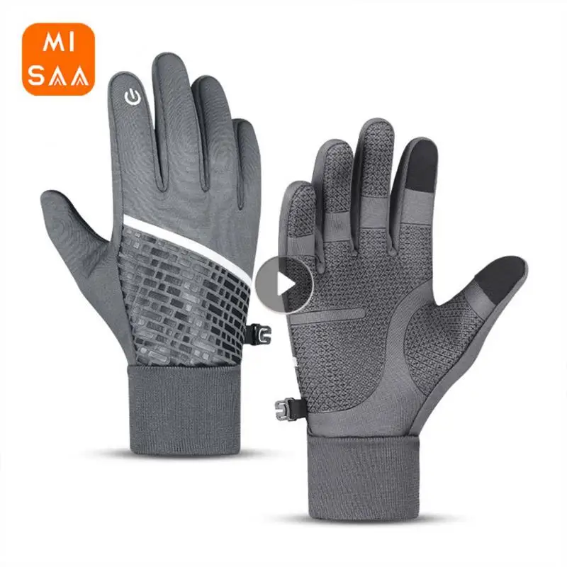 

Варежки новые Нескользящие утолщенные модные защитные перчатки для сенсорного экрана велосипедные перчатки очень мягкие бархатные удобные