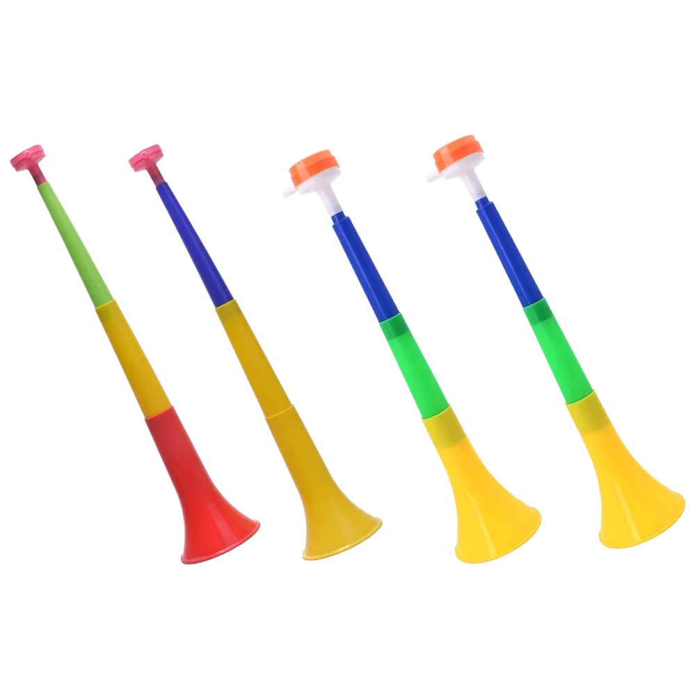 

4 Pcs Telescopic Horn Toddler Kids Toys Trumpet Cheering Plastic Fans