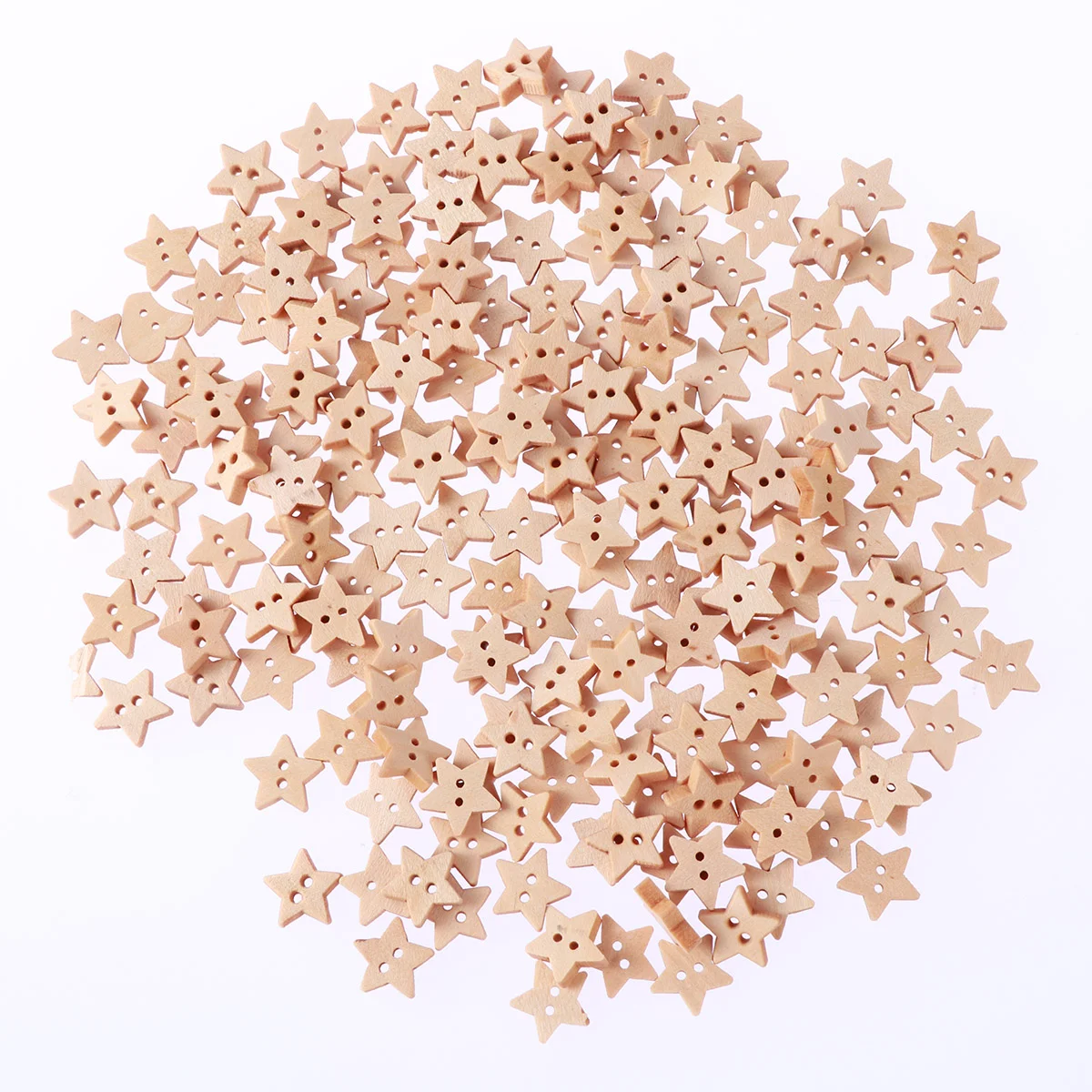 

200pcs Star Embellishments - Friendly Button Buttons Star Buttons for Sewing Buttons for Crafts