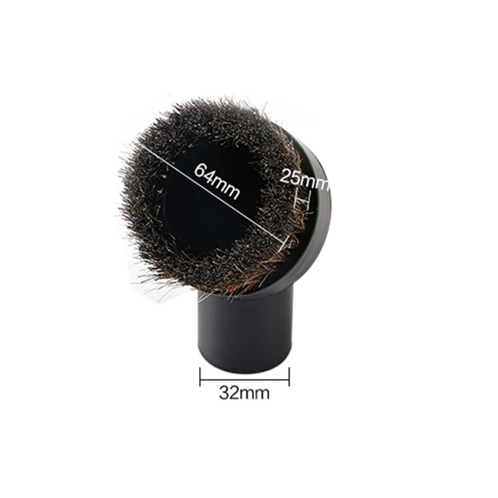 

32mm Dust Removal Brush Shop Vac Tool Accessories Vacuum Cleaner Adapter Brush Head Horsehair Round Brush