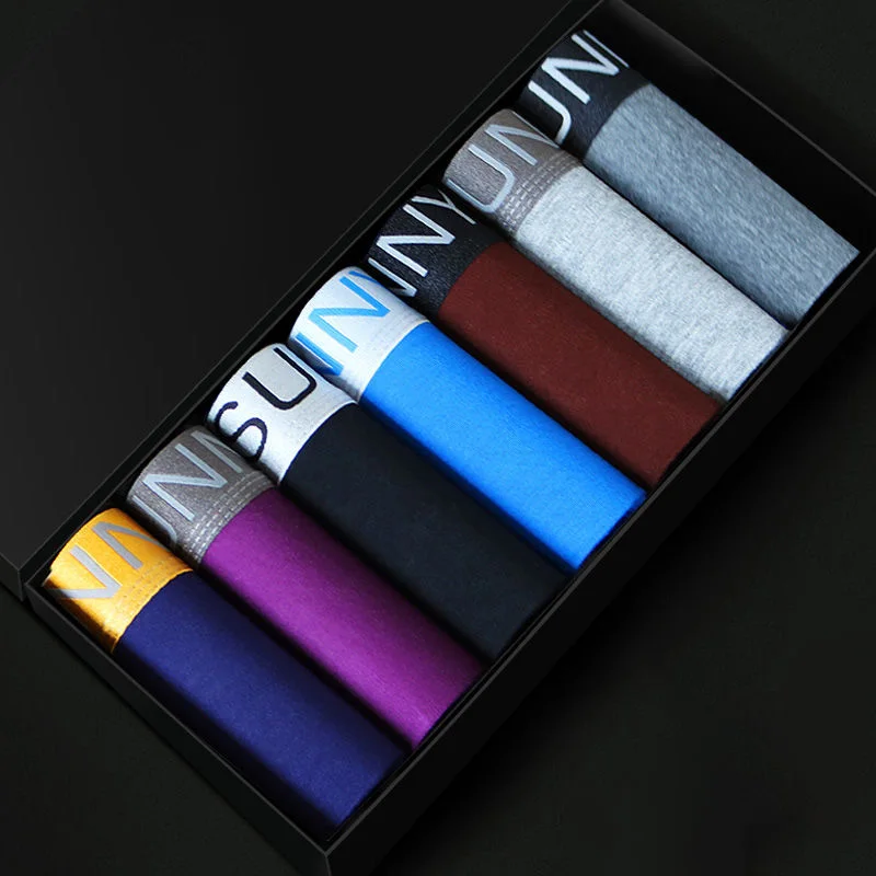 Боксеры мужские 7 шт./компл. нижнее белье дышащие Мультяшные трусы шорты