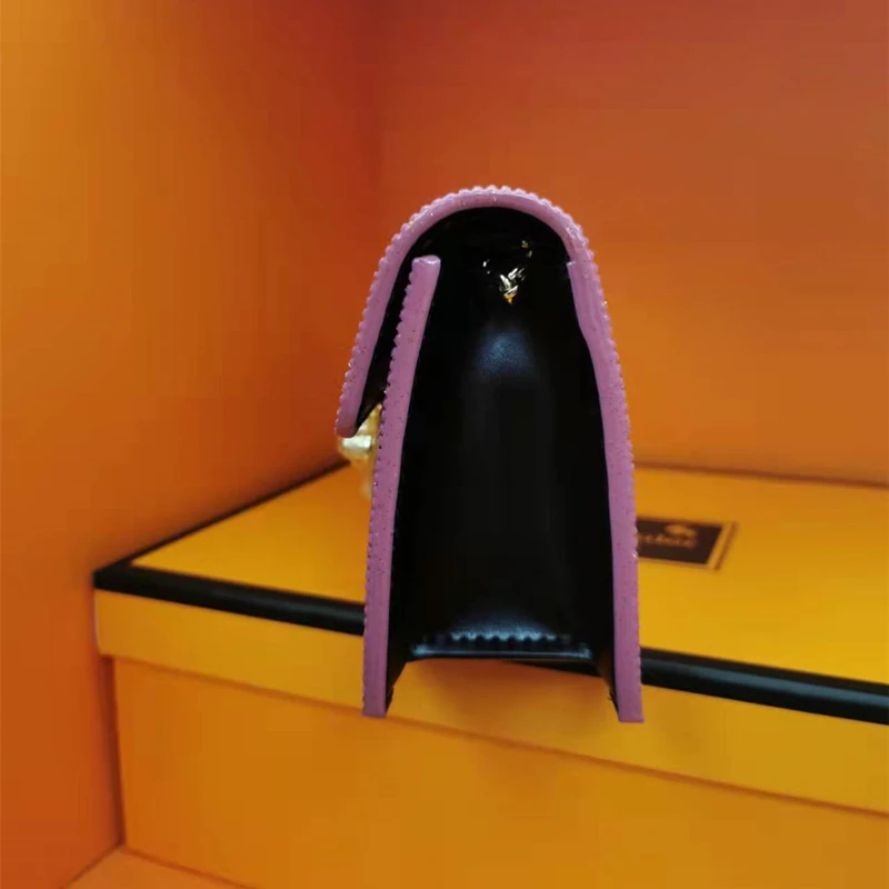 2023 New Luxury Fashion Diamon Chain Shoulder Messenger Bags High Quality Flash Drill Women Purse And Handbags Small Square Bag