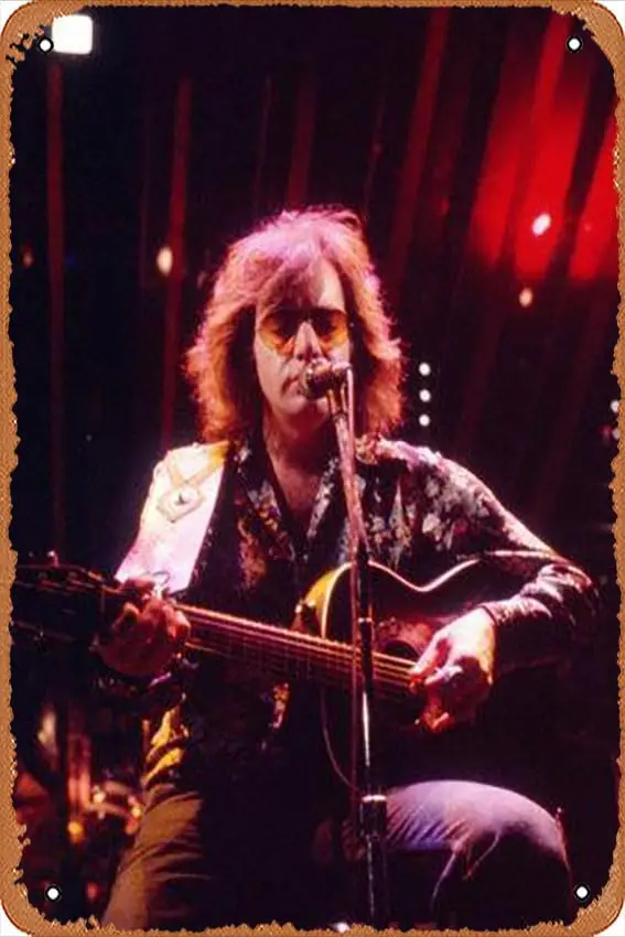 Metl Tn Sgn 8 X12 nch — Snger Nel Dmond Plyng Gutr плакат Plque Cfe Br домашний декор