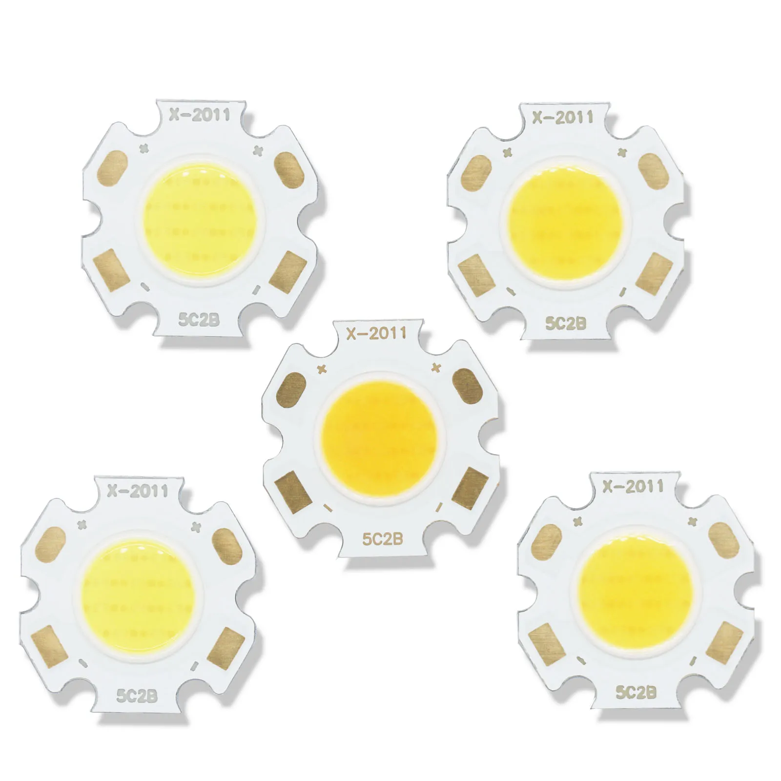 

5pcs High Lumen 3W 5W 7W 10W Ra≥80 LED COB Bridgelux Chip 20*20mm Light-Emitting Diode For DIY Spotlight Downlight Accessories