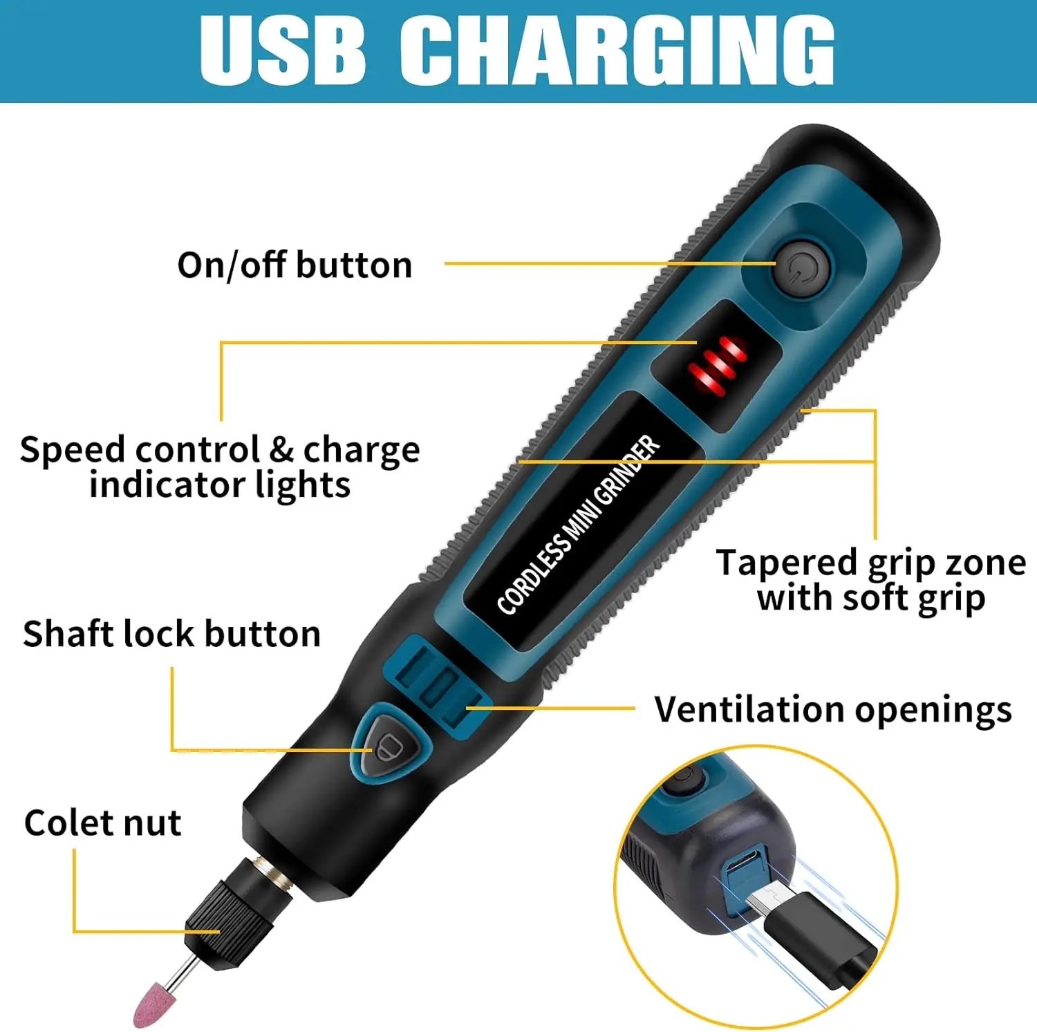 Мини-электрический шлифовальный инструмент Многофункциональное ручное