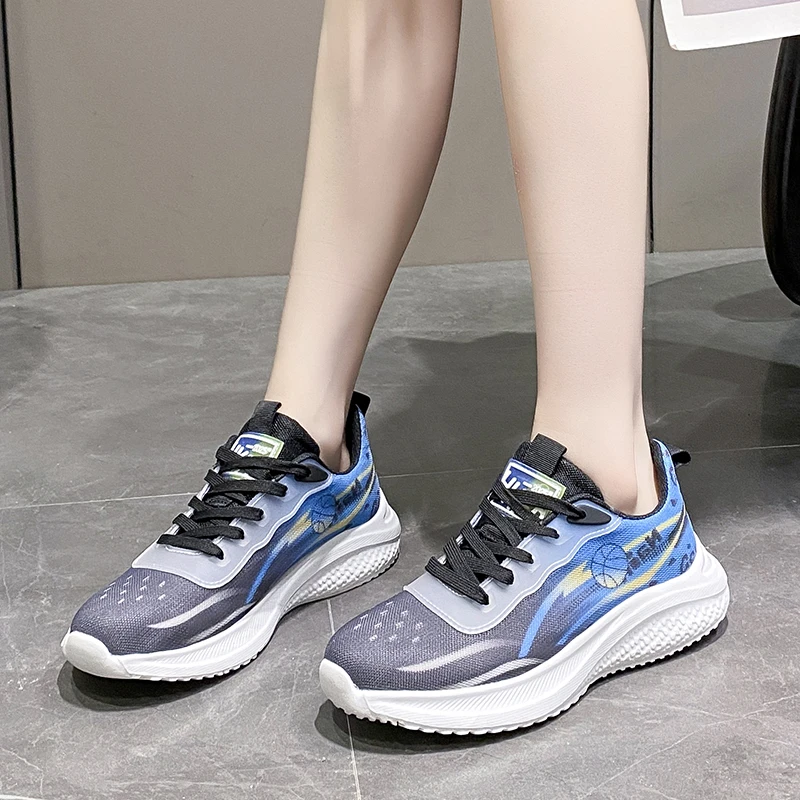 Новые стильные женские кроссовки для марафона повседневные Прогулочные девушек