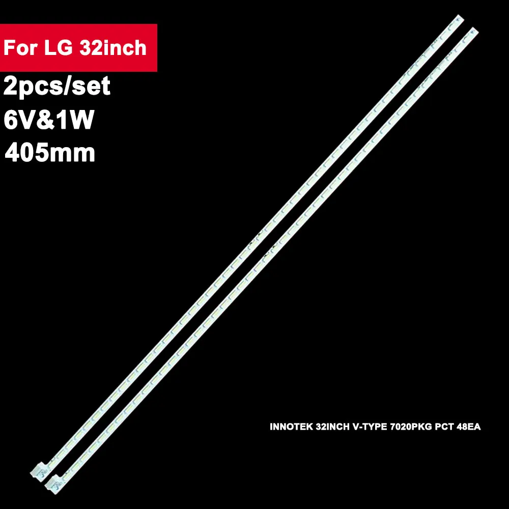 2 шт., подсветка для телевизора LG INNOTEK 32INCH V-TYPE 7020PKG PCT 48EA LC320DXJ дюйма
