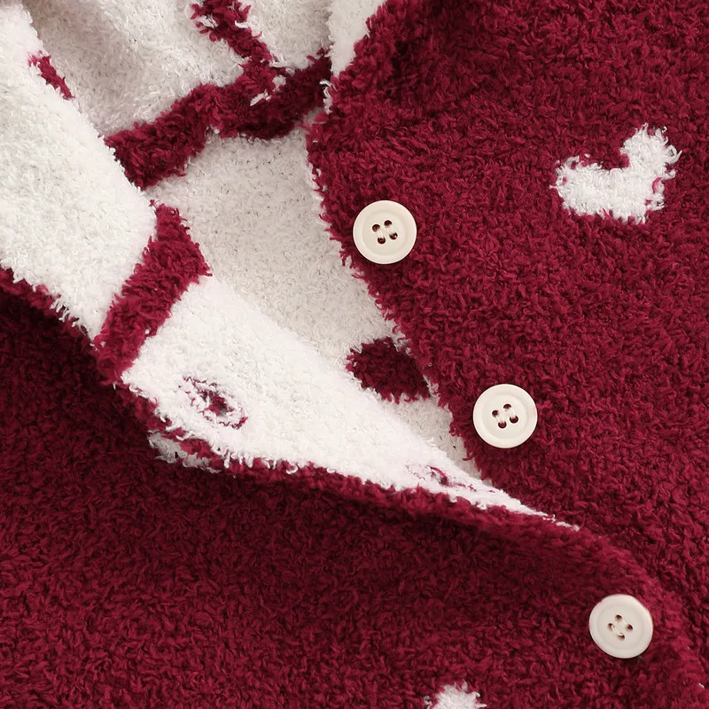 RUEWEY От 0 до 2 лет зимние пончо для маленьких девочек с капюшоном и узором в виде