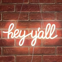 hey yall led neon signs hello reusable letter%c2%a0light up southern sayings decor %e2%80%9c16 9x7 8%e2%80%9d%c2%a0enthusiasm words neon art light