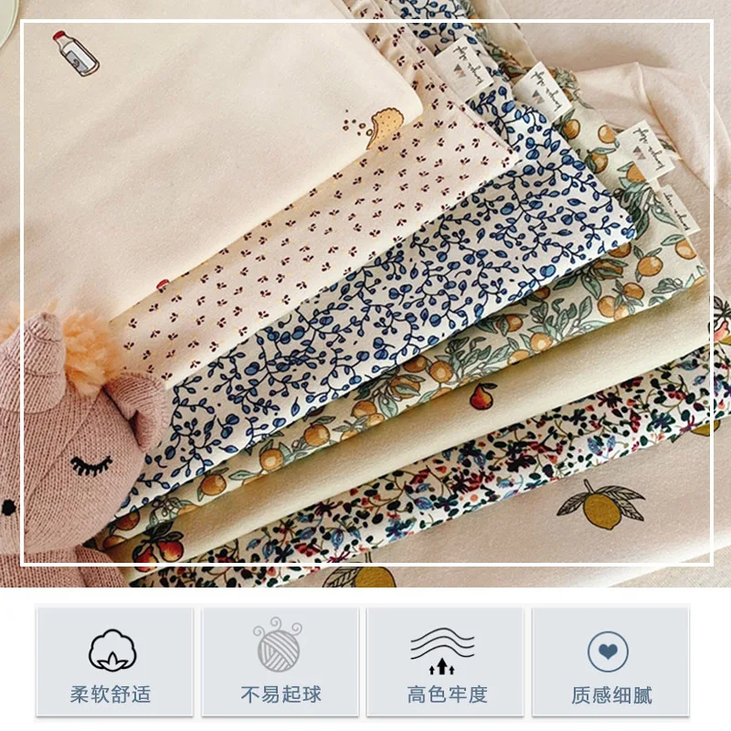 Детский хлопковый комбинезон с коротким рукавом и принтом |