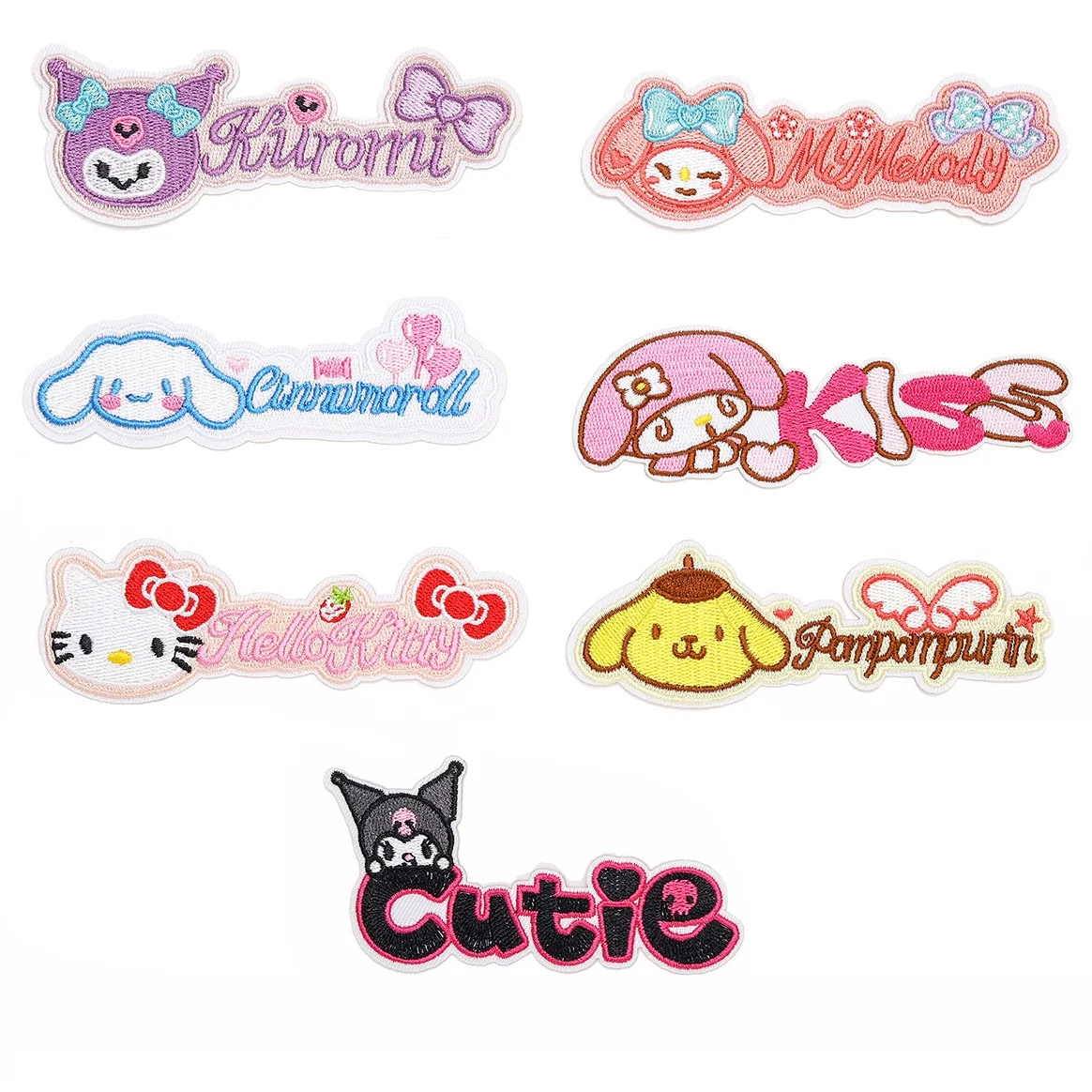 7 шт. мультфильм Куроми Hello Kitty аниме мелодия гладильная аппликация с корицей для