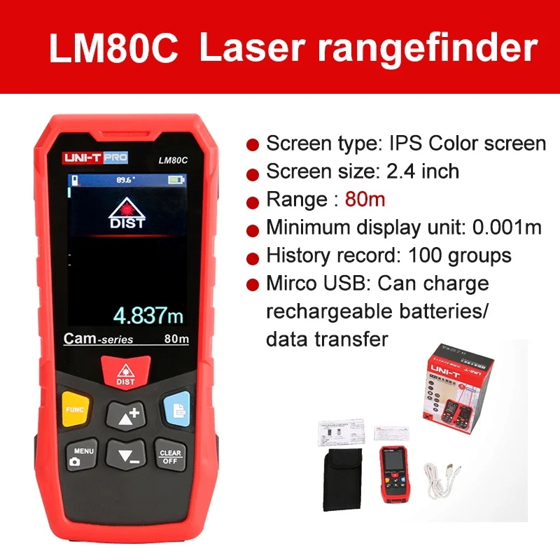 

UNI-T LM120C Лазерный дальномер