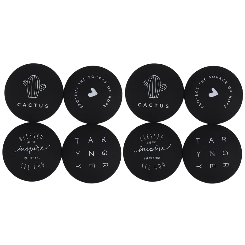 

8 Pcs Door Handle Crash Pad Rubber Door Knob Lock Bumper Guard Stopper Mute Door Fenders Black