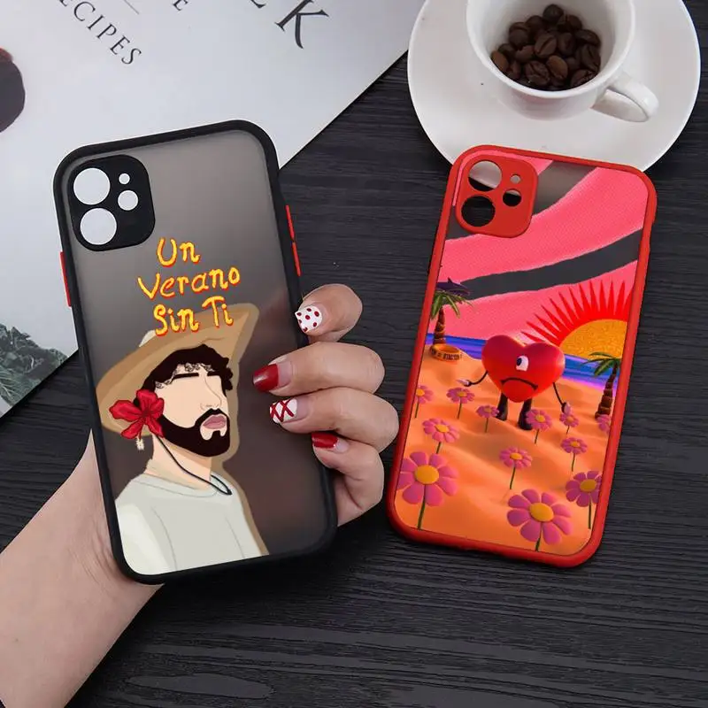 

Yo Perreo Sola Bad Bunny Maluma pattern Phone Case matte transparent For iphone 11 12 13 6 s 7 8 plus mini x xs xr pro max