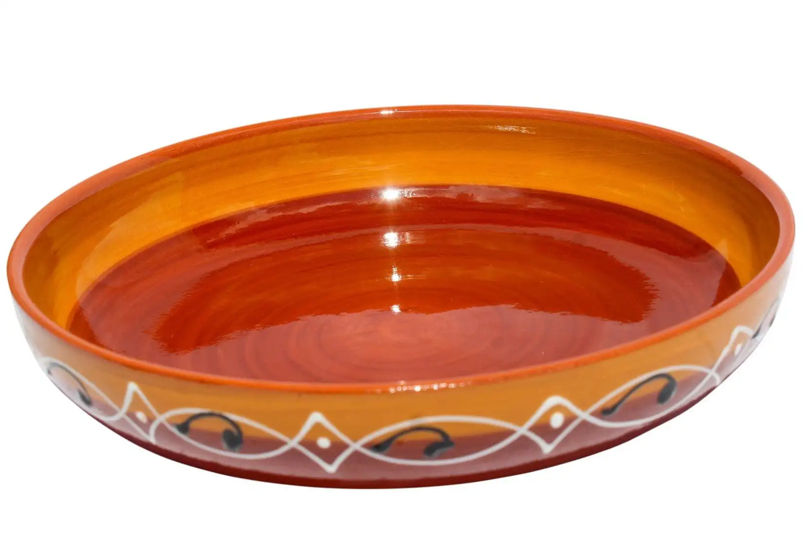 

Spanish Sunset Serving Dish - Hand Painted From Spain