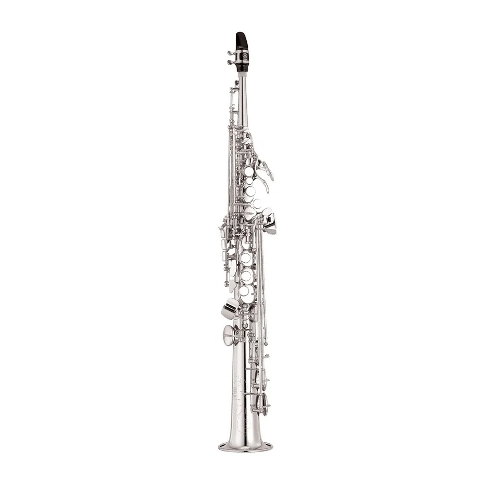 

Seasound Factory Professional One- Piece Silver Soprano Saxophone