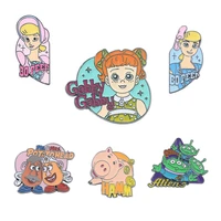 toy story brooch movie animation pin gift jewelry shepherdess cartoon doll badge clothing brooch bag creative cute accessories