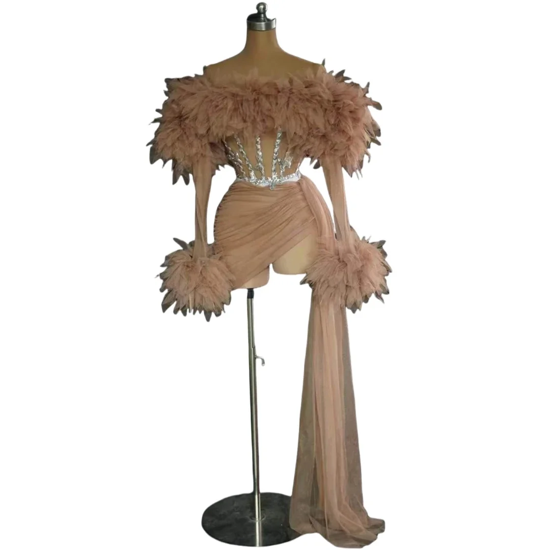 Сетчатый танцевальный костюм с рюшами женское платье черлидинга комплект из 2