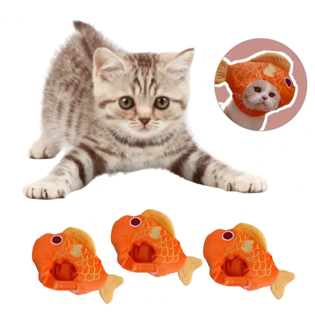 

Eye-catching Dog Headwear Auspicious Comfortable to Wear Washable Cat Head Cover Clear Lines Cat Head Cover Photo Props