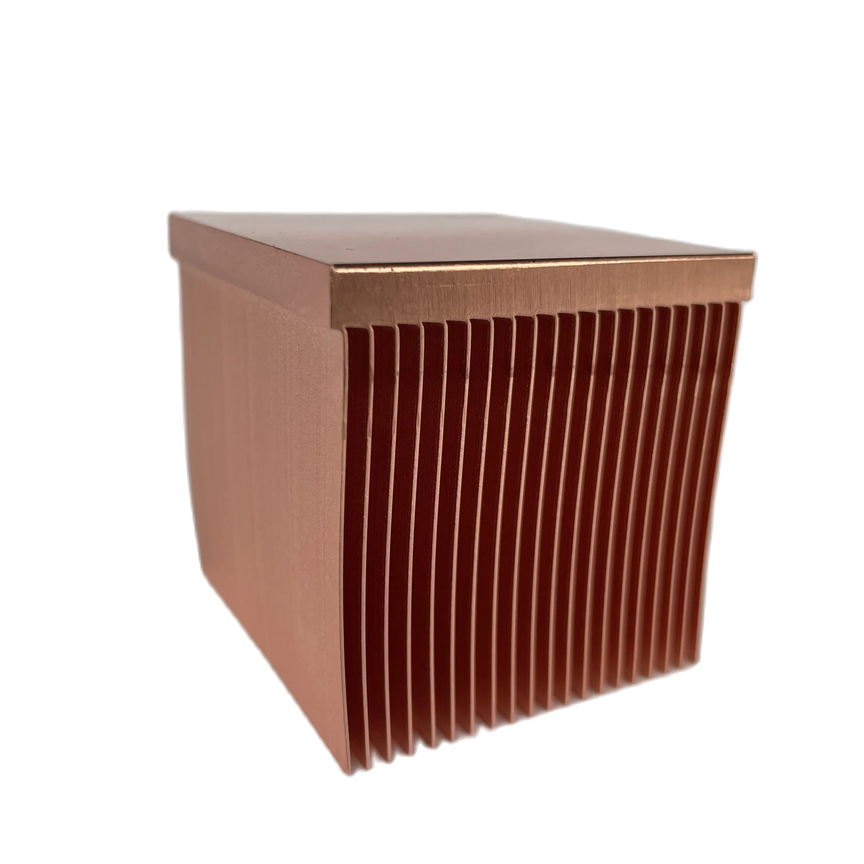 Pure Copper Heatsink Skiving Fin Heat Sink 50x50x50mm Refrigerator power Cooling enlarge