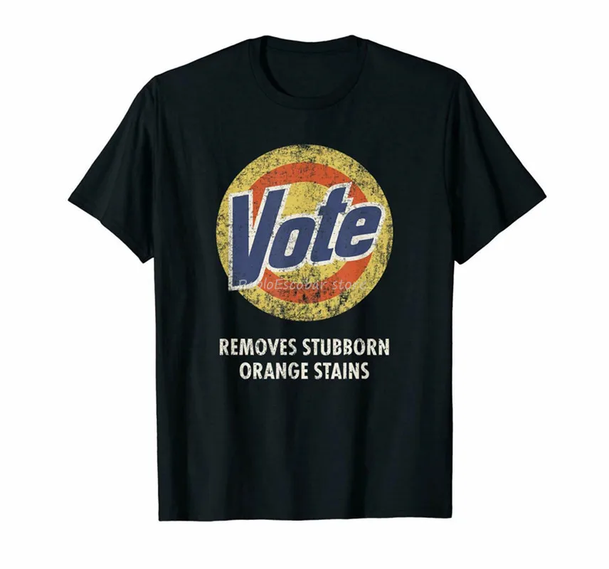 

Anti-Trump Vote Detergent Funny Vintage Unisex T-Shirt Size M-3Xl Vintage Tee Shirt men brand tshirt summer top tees