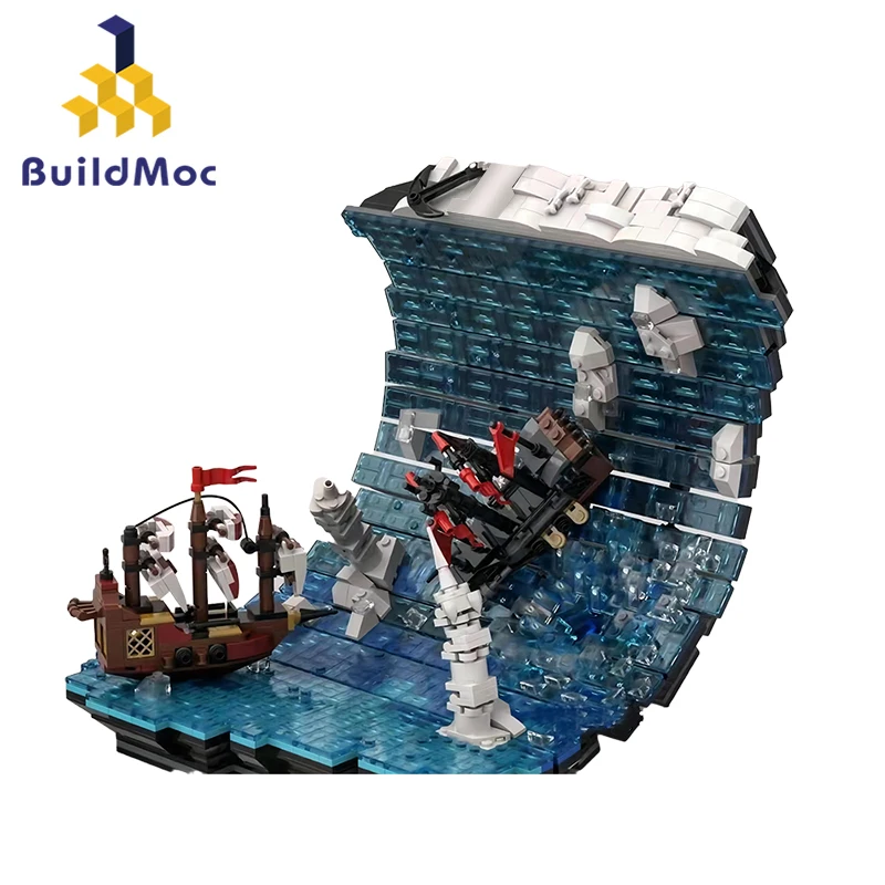 

Buildmoc креативный корабль в море Lceberg Ocean Ideas MOC Набор строительных блоков наборы игрушки для детей подарки игрушки 2358 шт. кирпичи