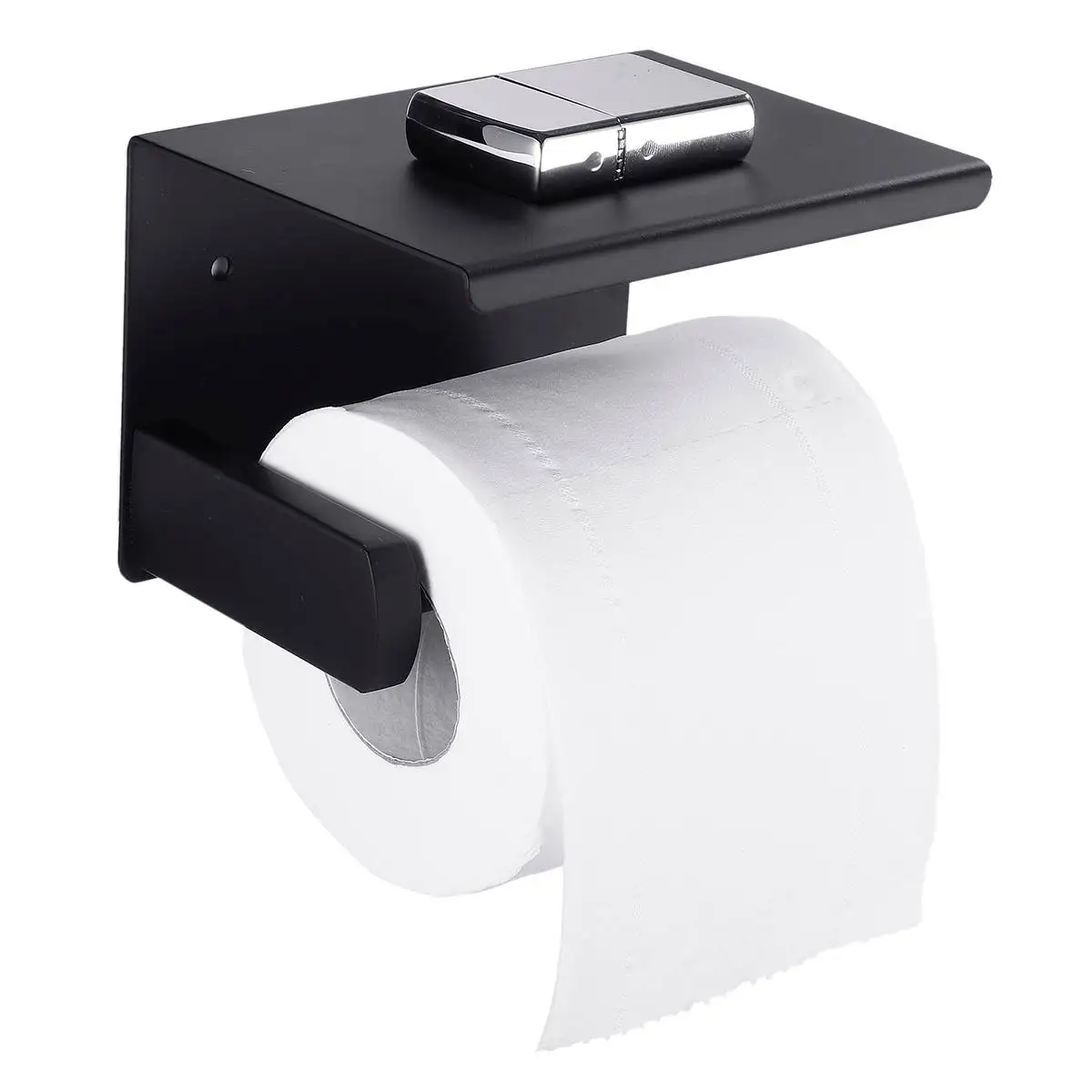 

Stainless Steel Toilet Paper Holder Bathroom Wall Mount WC Paper Phone Holder Shelf Towel Roll shelf Bathroom Accessories