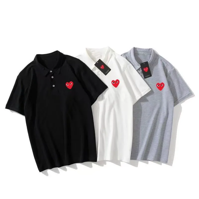 

PLAY Men's and Women's Unisex Printed Round Neck Short Sleeve All-match Polo