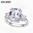 Женское кольцо из серебра 925 пробы с имитацией бриллианта