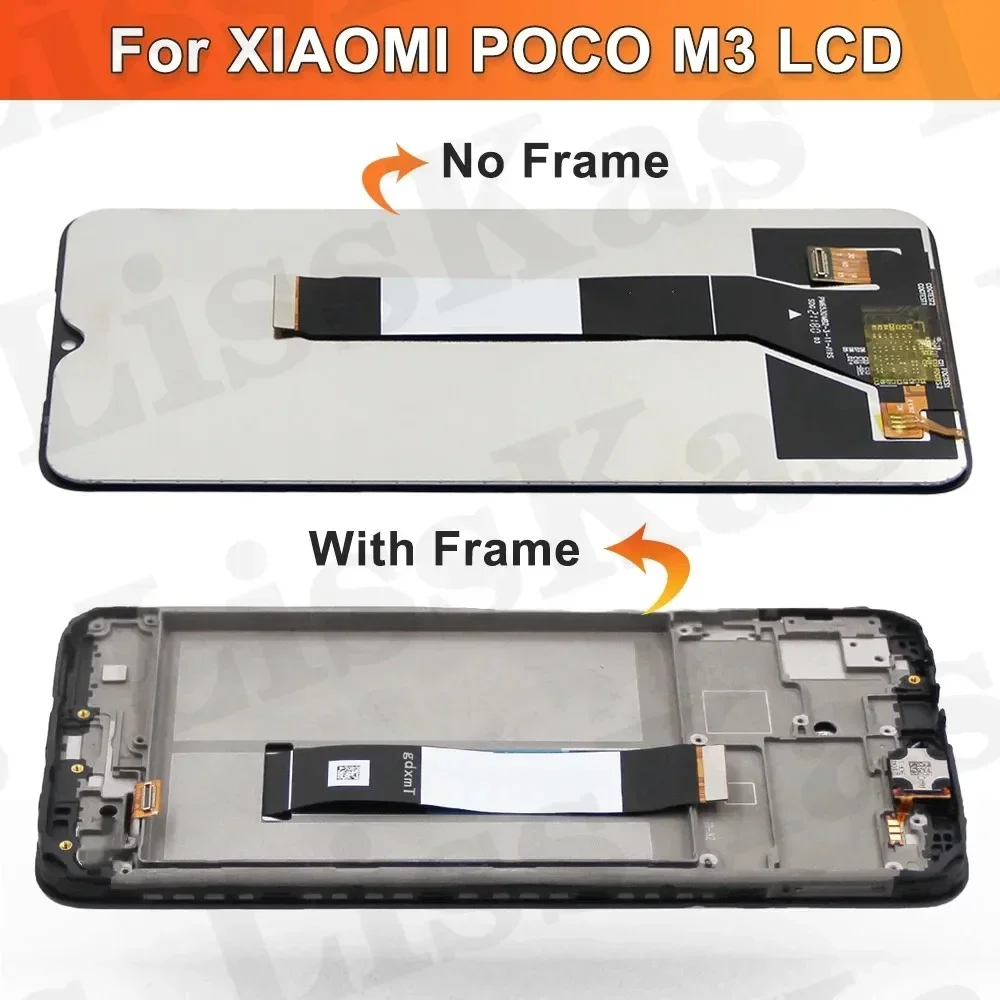 Original Display For Xiaomi POCO M3 M2010J19CG Touch Screen Digitizer For Redmi 9T M2010J19SG M2010J19SY LCD Replace Parts