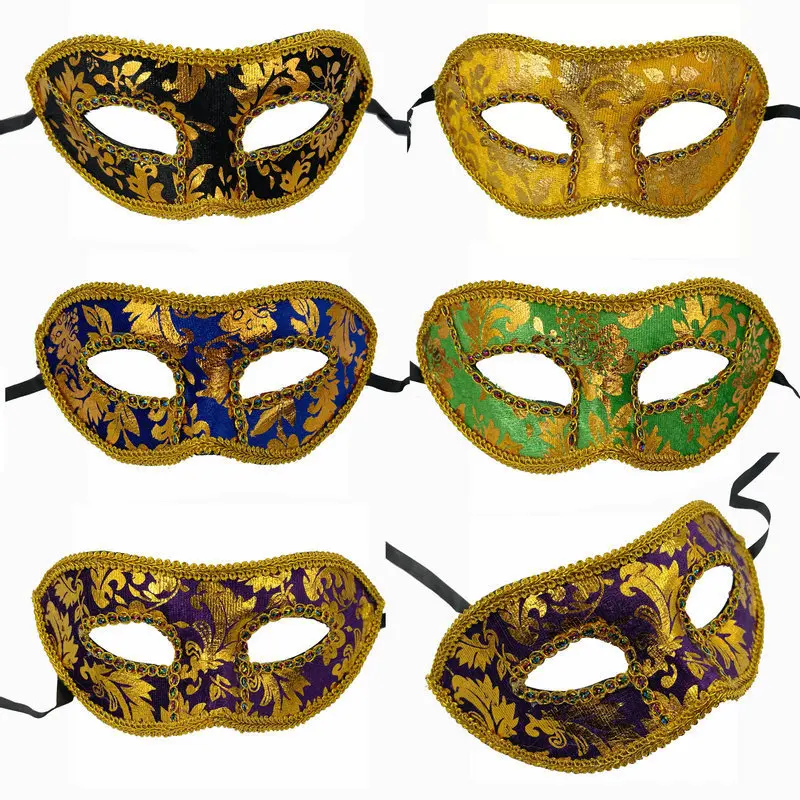 

20pcs Unisex Retro Masquerade Masks Half Face Mask Vintage Venetian Costume Cosplay Birthday Wedding Christmas Halloween